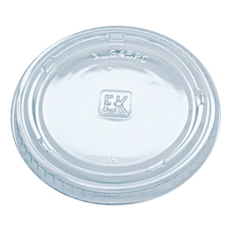 Fabri-Kal Portion Cup Lids, Fits 3.25-5.5oz Cups, Clear, PK2500 9505084